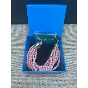 Jay King Pink Multi-Strand Beaded Bracelet with Original Box Mine Finds